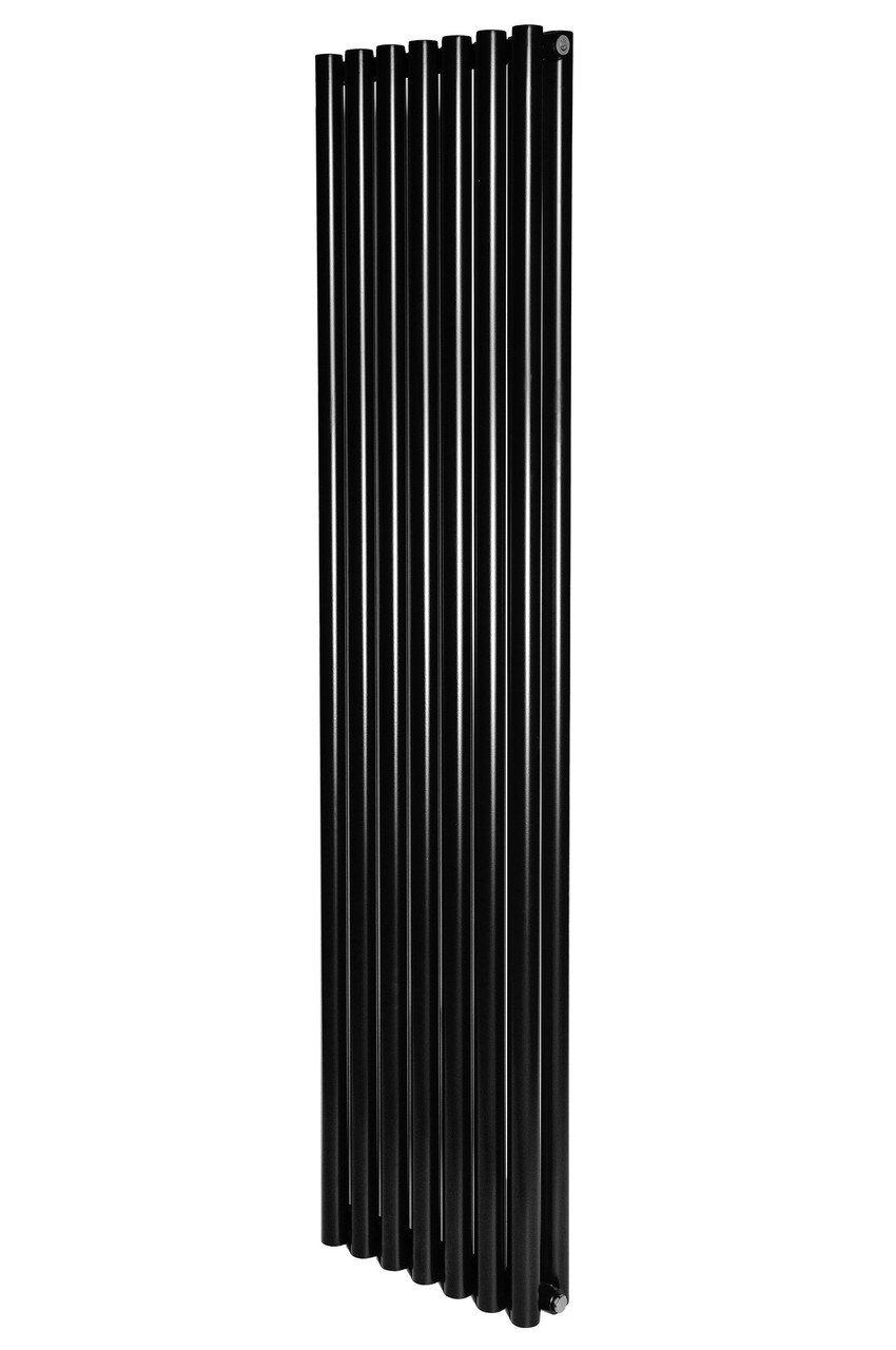 Вертикальный дизайнерский радиатор отопления ARTTIDESIGN Matera II 7/1800/413/50 черный матовый 